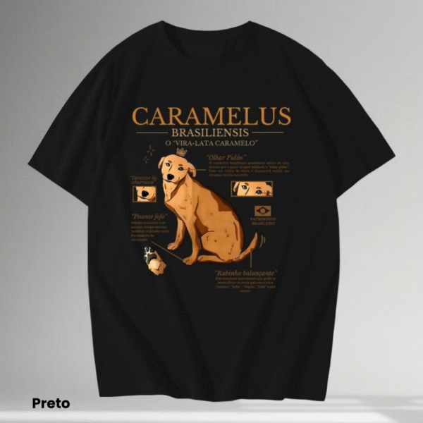Camiseta Unissex Cachorro Caramelo – Clássico do Brasil em Estilo Aesthetic - Imagem 10