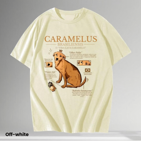 Camiseta Unissex Cachorro Caramelo – Clássico do Brasil em Estilo Aesthetic - Imagem 5