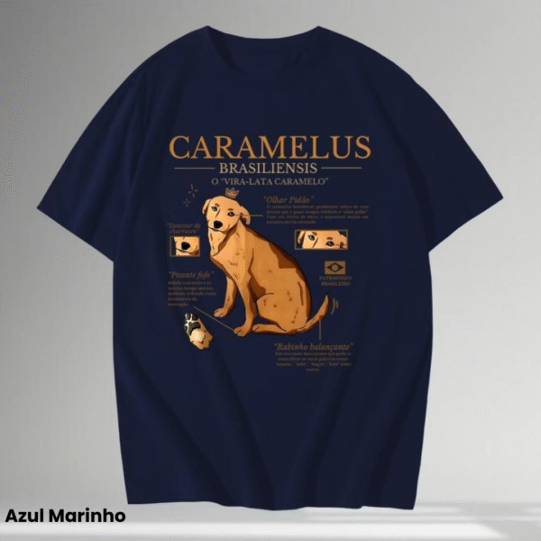 Camiseta Unissex Cachorro Caramelo – Clássico do Brasil em Estilo Aesthetic - Imagem 7