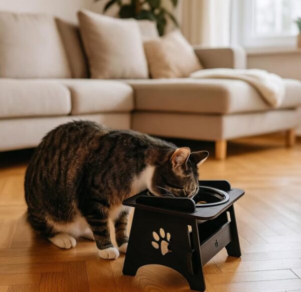 Comedouro Bebedouro Pet Suspenso Para Cães e Gatos Elevado Com TAMPAS - Imagem 6