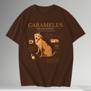 Camiseta Unissex Cachorro Caramelo – Clássico do Brasil em Estilo Aesthetic