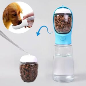 Garrafa De Água Portátil Passeio Para Gatos Cães Dispensador Multifuncional