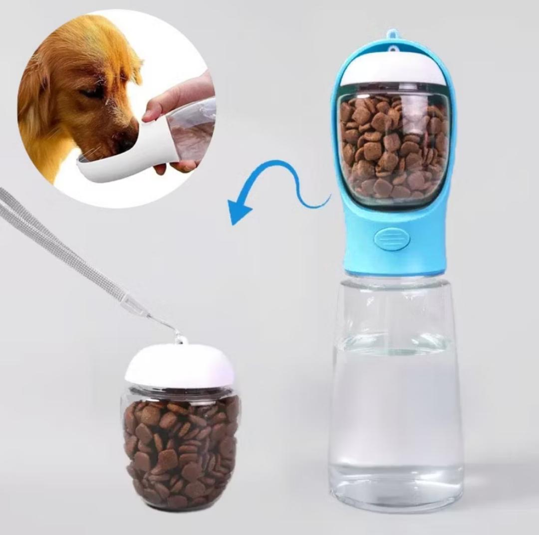 Garrafa De Água Portátil Passeio Para Gatos Cães Dispensador Multifuncional