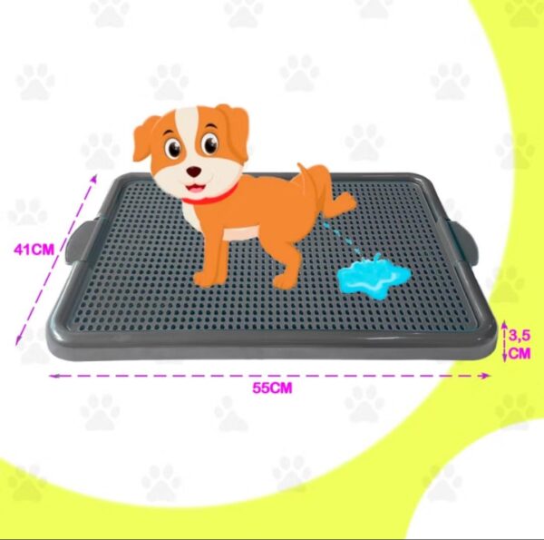 Banheiro para Cães e Gatos + Adestrador “Xixi Sim/Não” | Tapete Higiênico Lavável - Imagem 5