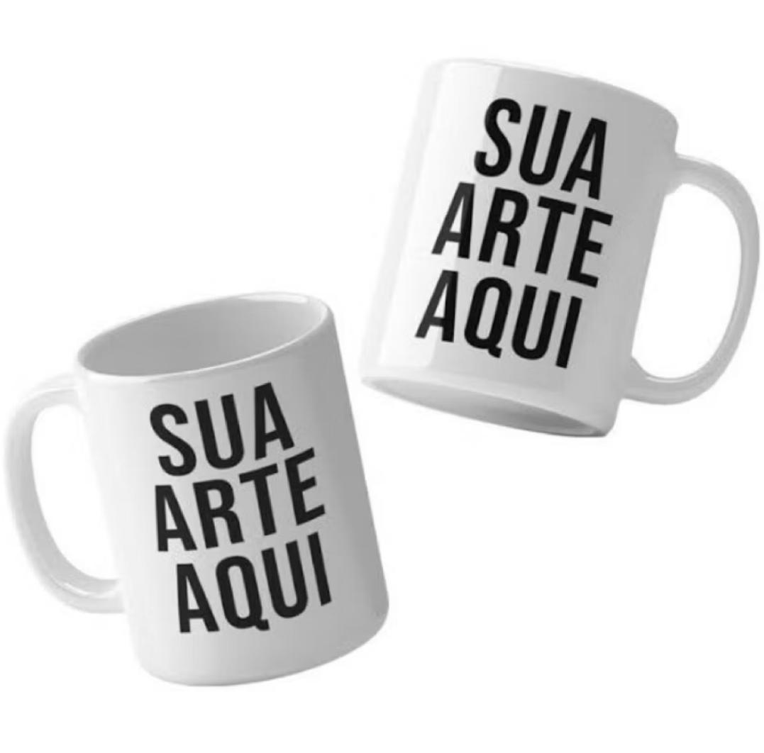 Caneca de Porcelana Personalizada | Estampe do Seu Jeito!