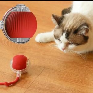 Bola de Rolamento Automático para Pets Brinquedo Inteligente Recarregável para Gatos e Cachorros