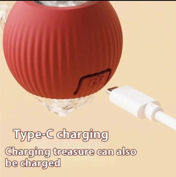 Bola de Rolamento Automático para Pets Brinquedo Inteligente Recarregável para Gatos e Cachorros - Imagem 3