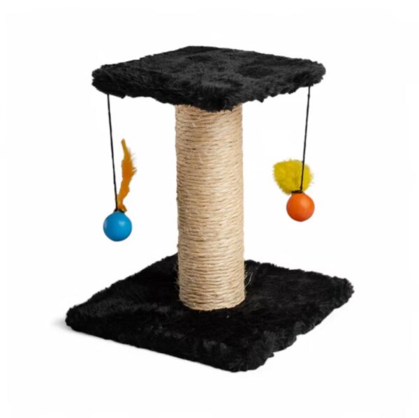 Arranhador de Gato com Poste Sisal e Brinquedos de Bolinha e Pena - Imagem 3