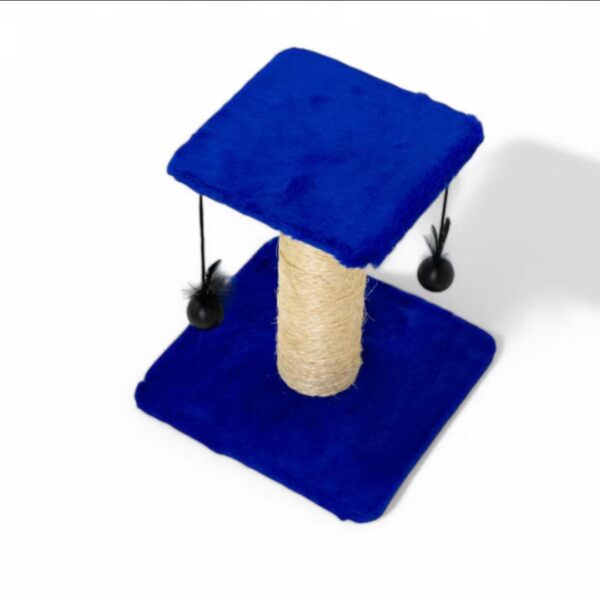 Arranhador de Gato com Poste Sisal e Brinquedos de Bolinha e Pena - Imagem 5